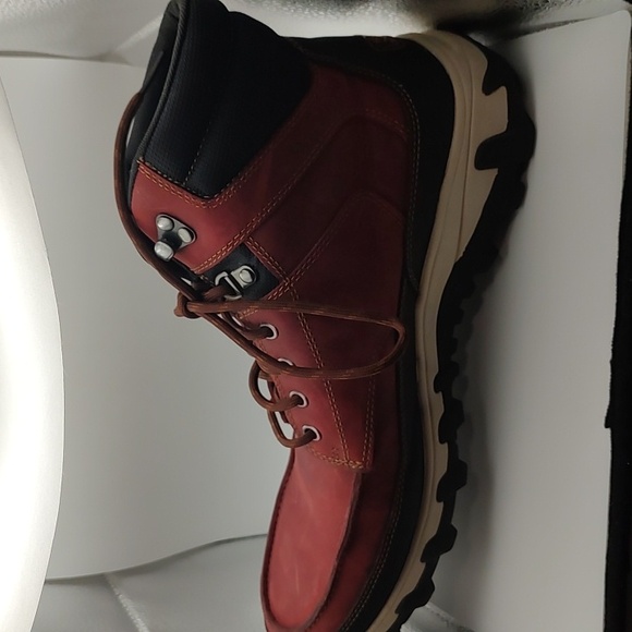 Rockport XCS Red Rugged Boots with Moc-Toe Design Waterproof Size 12 Excellent - Picture 11 of 16